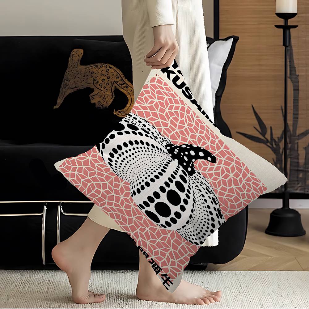 Yayoi Kusama Pillow Gift Home Office Decoration Bedroom Sofa Car Cushion Cover Case 45x45