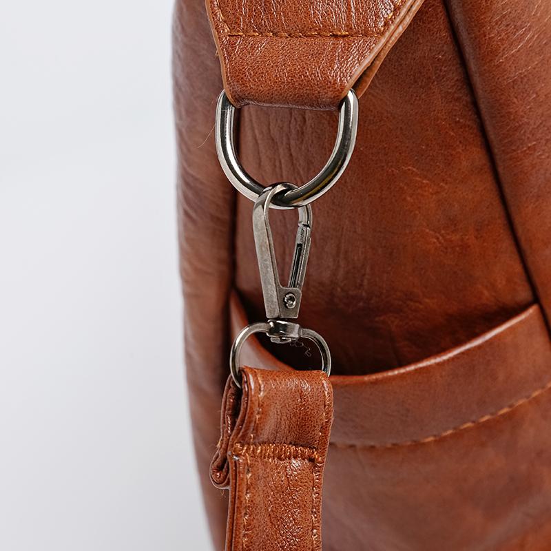 Liten Firkantet Veske Dame Mykt Skinn Håndveske Skulderveske Crossbodyveske Mammaveske