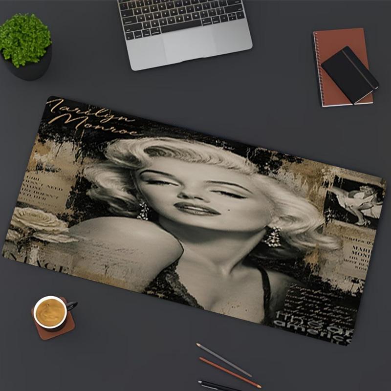 Marilyn Monroe Print Mouse Pad, for Keyboard Pad Laptop PC Mat for Office Home Use, Desk Decor, Perfect Birthday Gift for Gamers
