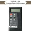 Portable Digital K Type Thermocouple Thermometer, High Precision Industrial Temperature Meter for HVAC, Celsius/Fahrenheit Use High Temperature Probe