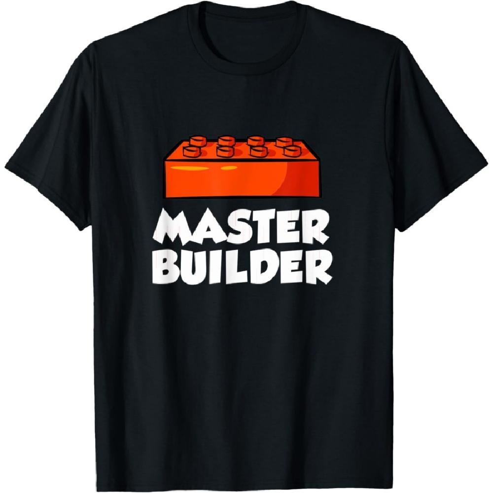 

Brick Builder Funny Blocks Building Master Builder Toys Kids T-Shirt(3) XXXXXL чёрный
