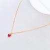 Estelle July Birthstone Ruby Necklace In 10K Pink Gold (0452-1979-0014-0000)