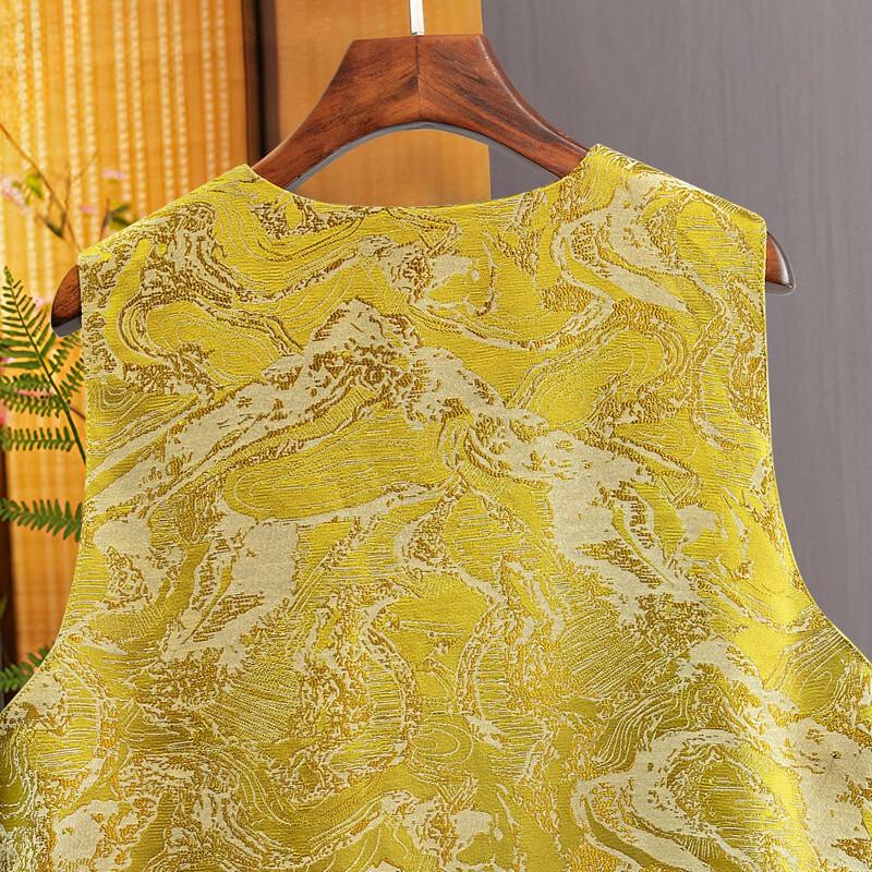 Sibaishi New Chinese Style Spliced Vest