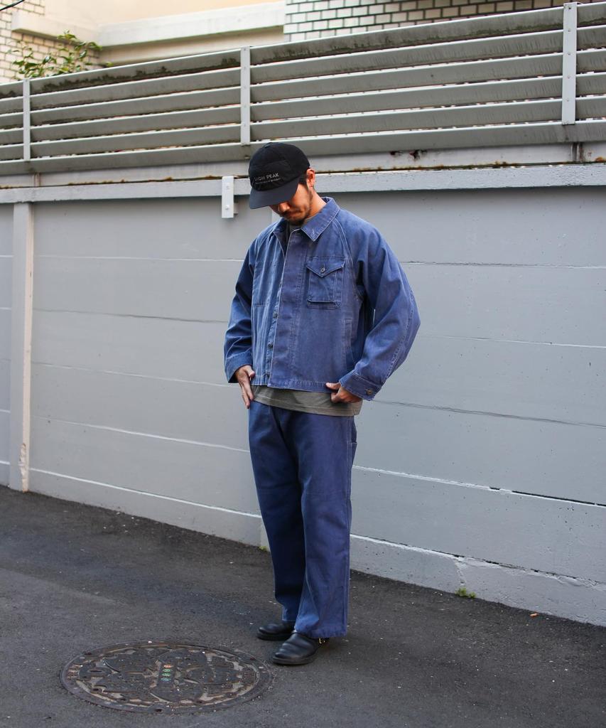 Sulfur Dyed Fade Coverall Outer Jacket BLUE M [Snow Peak] JK-26SU015 Men's Women's