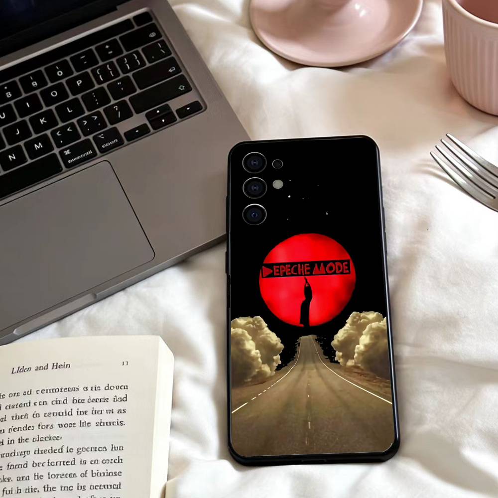 D-Depeche Mode Band Phone Case For Samsung S25,24,23,22,30,21,10,9,Ultra,Plus,Lite,FE,4,5 G Soft Black Case