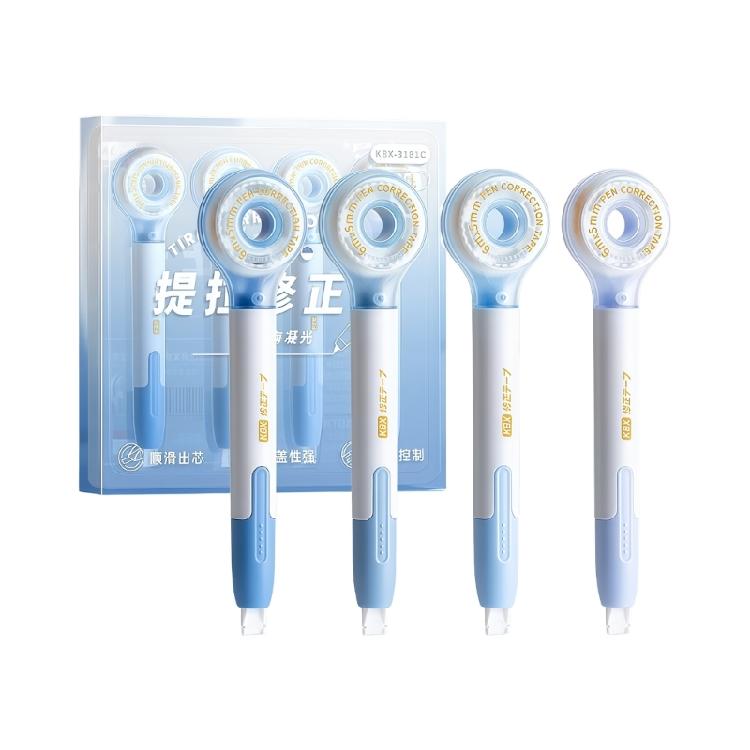 

4Pcs 6mX5mm Correction Tapes Roller School and Offices Supplies White Correction Tape Total 36m for Writing Scrapbooking