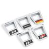 2025 Chaud 1Pcs ABS Autocollants de Garniture de Volant de Voiture Logo R Accessoires Pour Volkswagen GTI R-Line Polo Golf Passat Scirocco Beetle