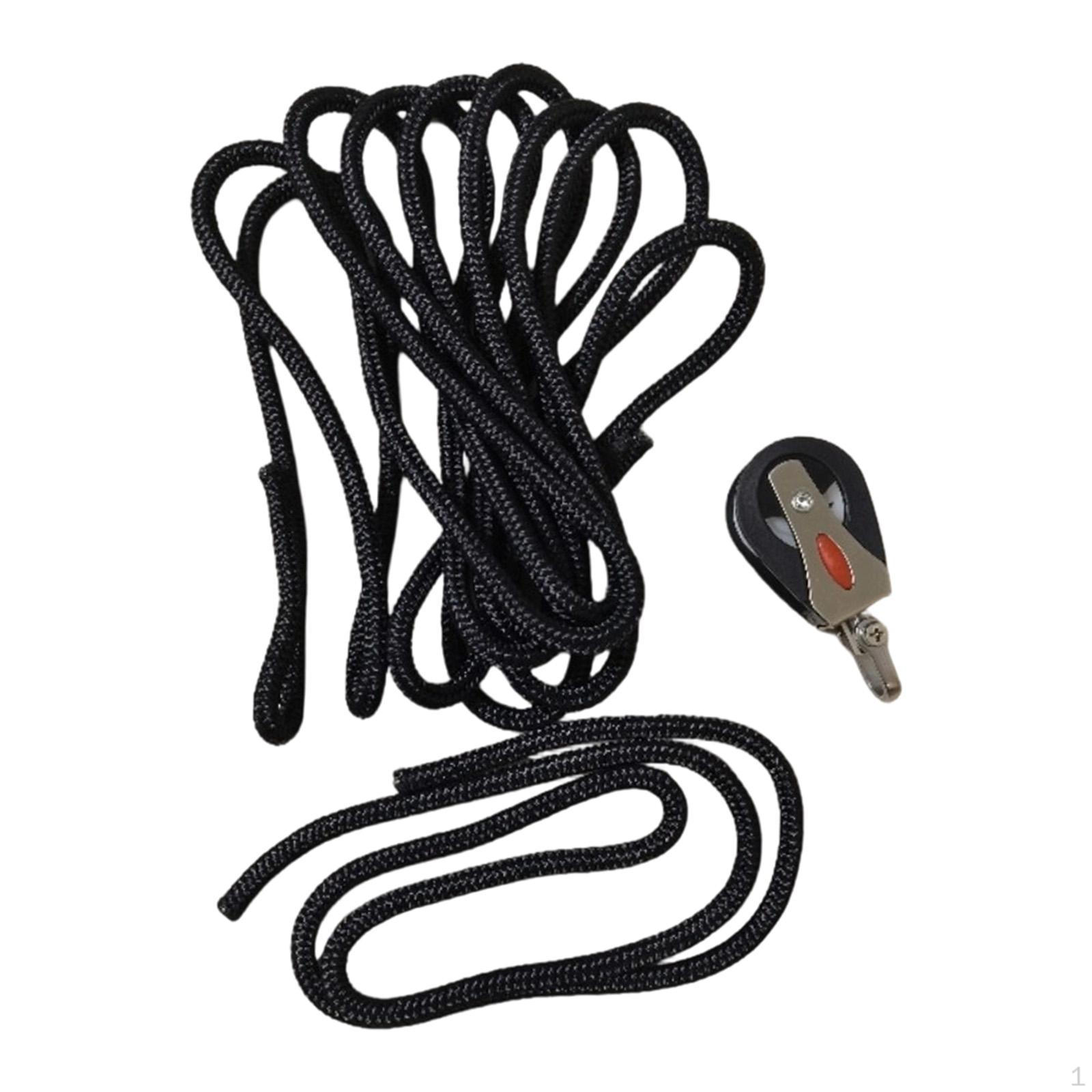 

Pilates Reformer Machine Accessory Exercise Straps with Pulley Nylon Equipment for Effective with Red Wheel