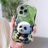 Cartoon Pattern Cream Texture Case Wavy Edge Myk Silikondeksel Telefonveske for OPPO Reno Realme OnePlus Vivo