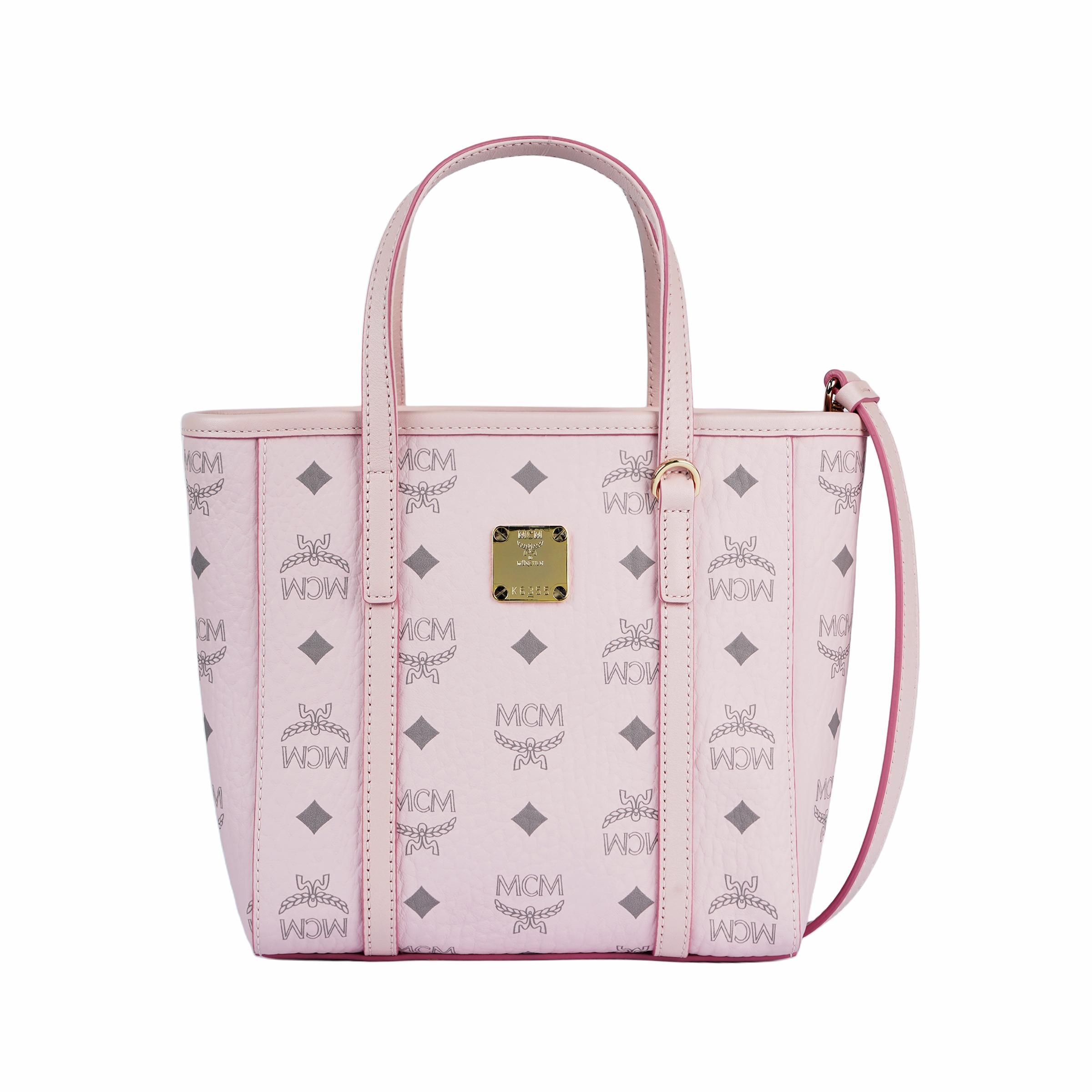 

Mcm Toni Vintage Leather Vegetable Basket Tote Bag Shopping Bag Messenger Bag Shoulder Bag Handbag Mini Female Light Mist Pink One Size-Basic Set (Bag+Dust Bag) рожевий