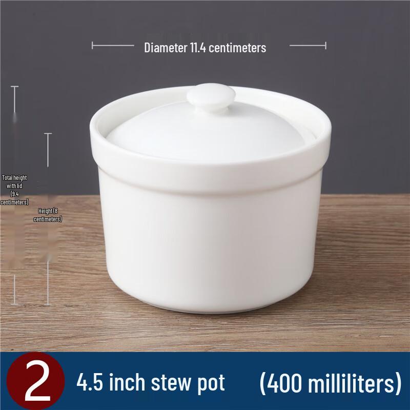 Ceramic Double Boiler Stew Pot with Lid