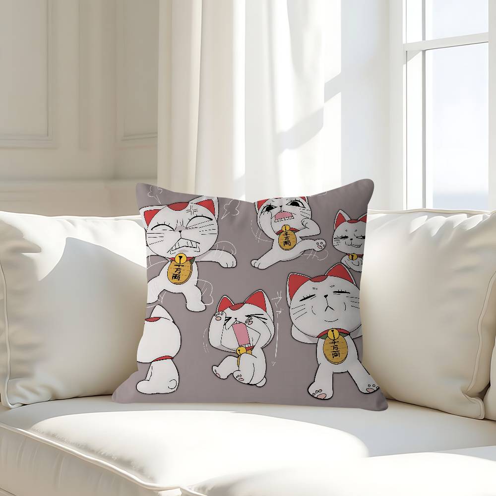 T-Turbo Anime OmaS Kissenbezug Abnehmbar Waschbar Kissenbezug – Ganzjahresweichleinen