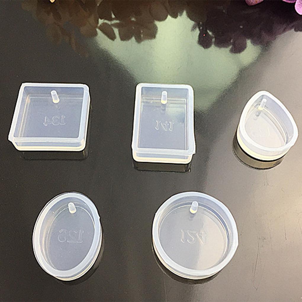 Anhänger Silikonform mit Loch Spiegeloberfläche Verschiedene Formen Zuverlässige Qualität Flexibel DIY Wiederverwendbare Form zur Herstellung von Bastelprojekten