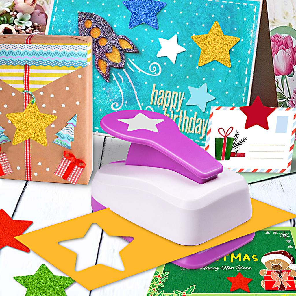 Papierstanzer für Bastelarbeiten Lochstanzer Stanzer Werkzeug 50mm 2 Zoll Stern Papierformen Loch für Kartenherstellung benutzerdefiniertes Scrapbooking
