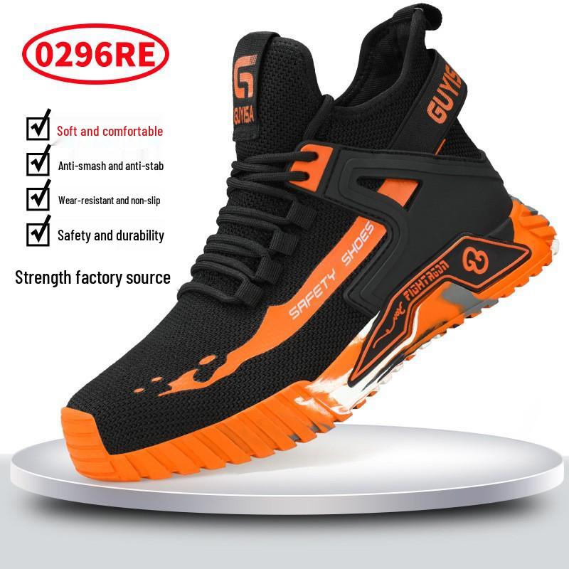 Men's Steel Toe Safety Shoes: Anti-Smash, Anti-Puncture, Wear-Resistant, All-Season Work Protection