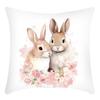 Easter Linen Pillow Case Decorative Pillow Four-piece Set Sofa Cushion Cover Bedroom Pillow Cushion Cover