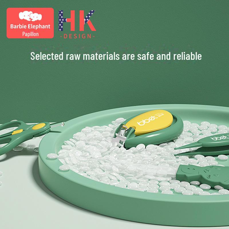 "Newborn Baby Care Nail Clippers Set - Anti-Pinching Trimming Tools"