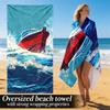 Summer Holiday Nautical Style Microfiber Beach Towel Sandproof Waterproof 2D Flat Printed Swim Bath Towel Outdoor Sport