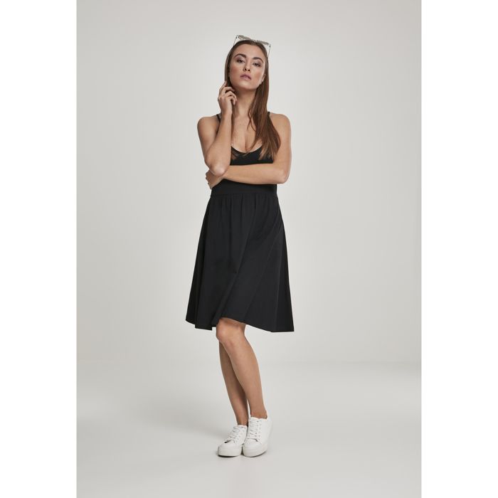 Robe femme - Urban Classic - Spaghetti Dress - Encolure ronde - 95% Coton - Confortable
