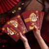 6Pcs Blessings Printing Chinese New Year Red Envelope Solid HongBao  Year of The Snake