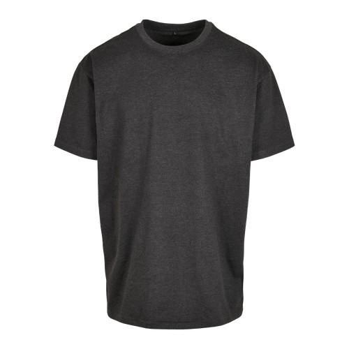 

Build Your Brand Mens Heather Heavyweight Oversized T-Shirt M