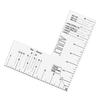 T-shirt Chest Logo Guide Ruler Left Chest Logo Placement Tool Clear Acrylic Sewing Ruler Embroidery Placement Guide
