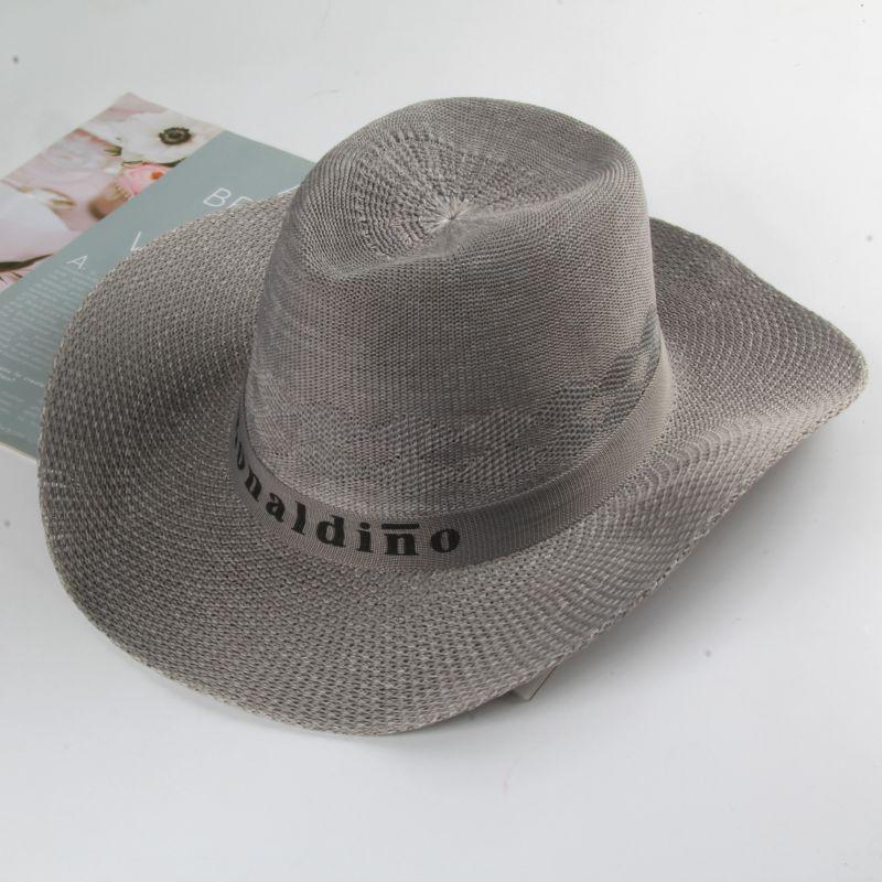 Men's Summer Straw Fedora - Sun Protection Hat for Middle-Aged and Elderly