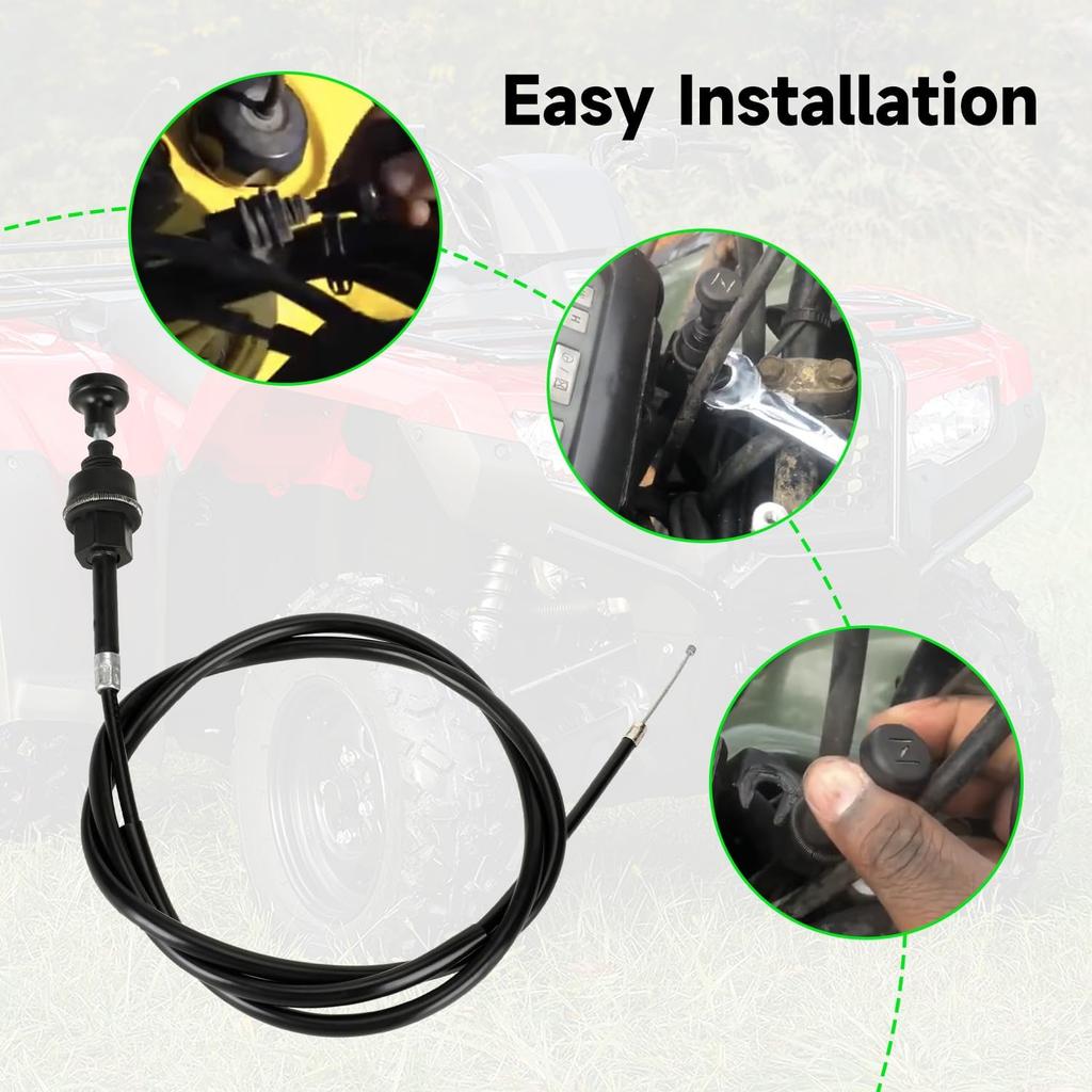 Choke Cable For Rancher 350 TRX350 TRX350FM TRX350TM TRX350FE 2000-2006 Fourtrax 300 350 Foreman 400 ATV 4 Wheeler Quad With Starter Valve Plunger