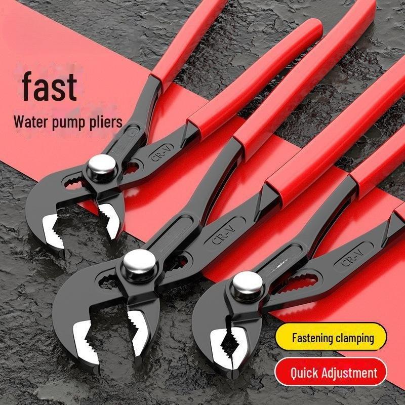 1 Pc Multifunctional Adjustable Red Pipe Pliers,  Mouth Wrench
