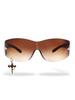 Pearl decorative cat eye sunglasses UV anti-ultraviolet trendy sunglasses for men and women