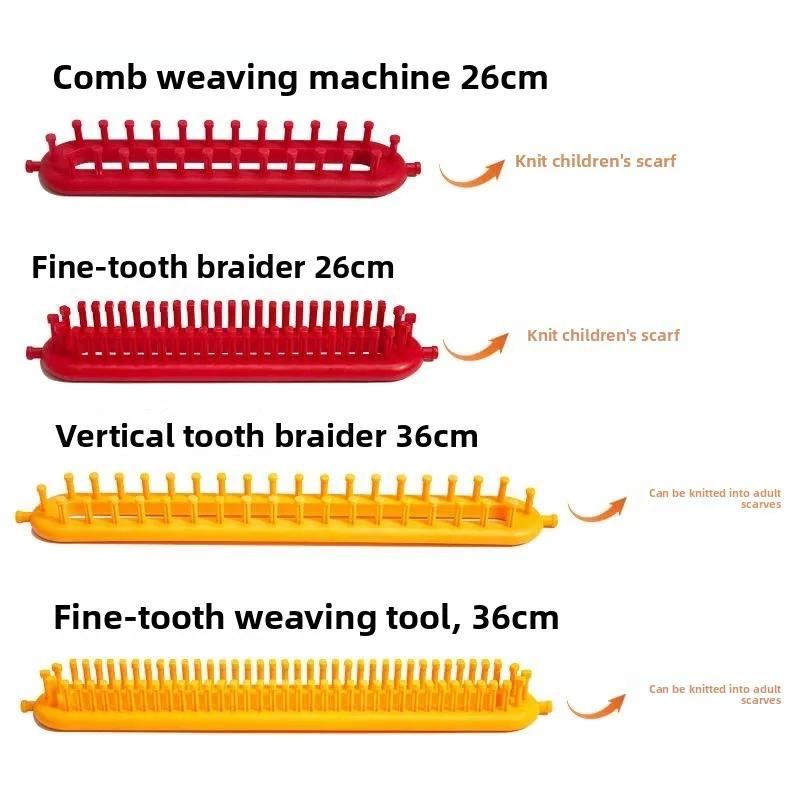 DIY Plastic Weaving Loom Knitting Kit Durable Portable Handmade Craft Rectangle Wool Knitter DIY DIY Machine Sewing Tools Loom