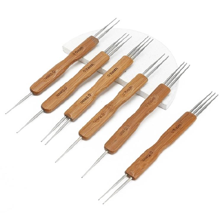 0.5mm 0.75mm Dreadlock Needle Tool for Braid Craft 1 Hook, 2 Hooks, 3 Hook