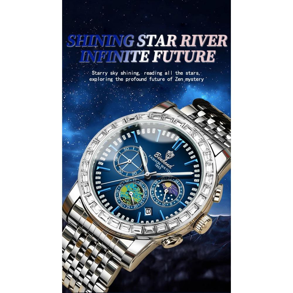 BINBOND Luxury Scratch-Resistant Quartz Wristwatches For Men Luminous Waterproof Auto Date Men's Watch Sports Casual