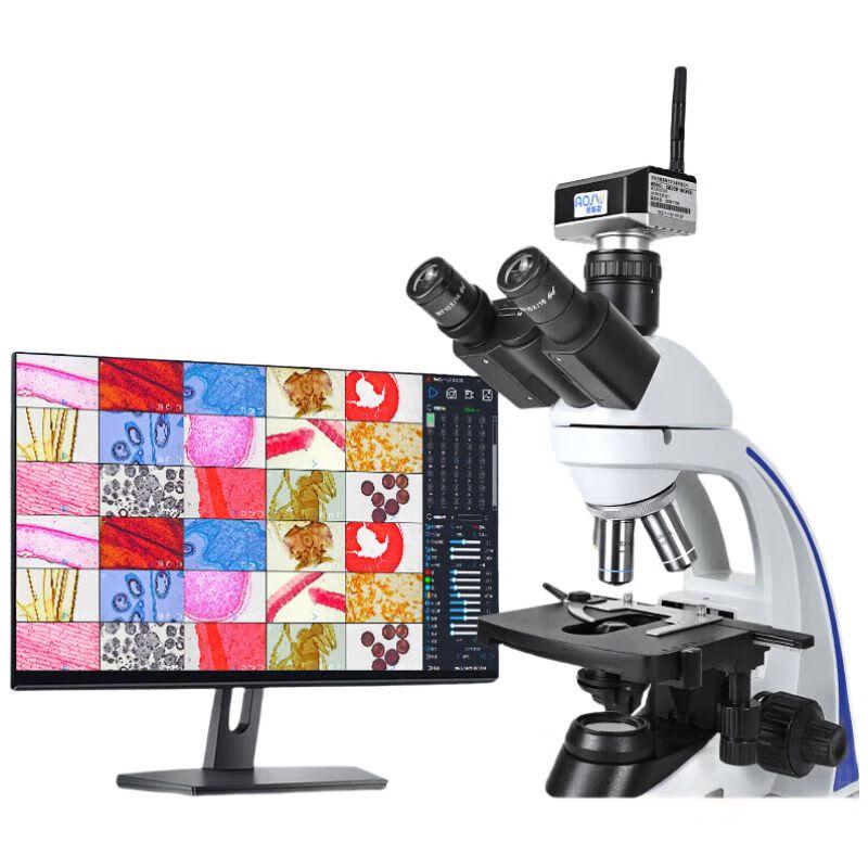 

AOSVI BM50W-MC800 Wireless Interactive Biological Microscope with 21.5-inch Screen
