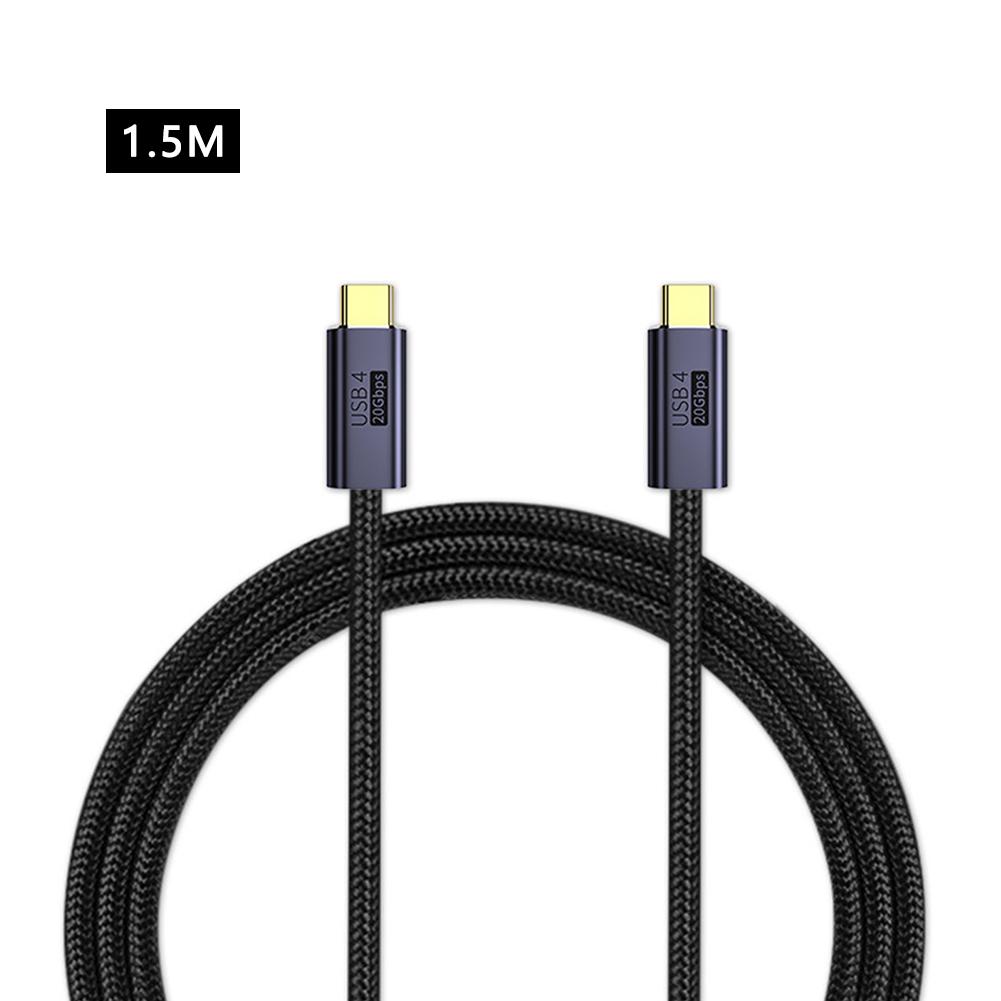 Aluminum Alloy + Nylon Braided Wire Charging Cable Type-c To C 100w 20gb Charging Video 8k Display Screen Projection Usb4.0 Full Function