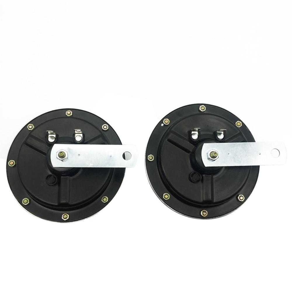 2PCS Universal Waterproof 12V Hi Low Tone Motorcycle Car Electric Super Horn Electric Disc Speaker Car Reversing Horn
