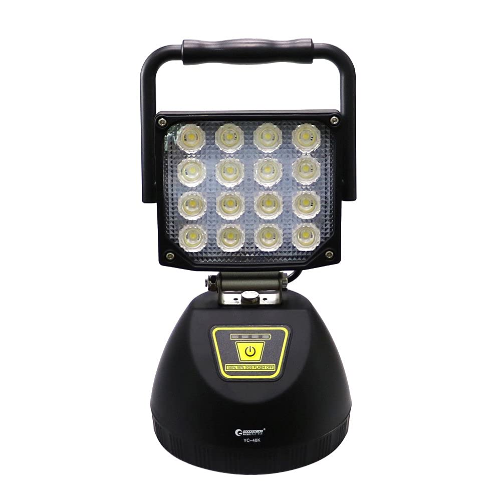 Good Goods Rechargeable LED Work IP65 Smartphone Ultra Outdoor Disaster Power Outage Preparedness YC-48K Light, Waterproof, Charging, Bright,