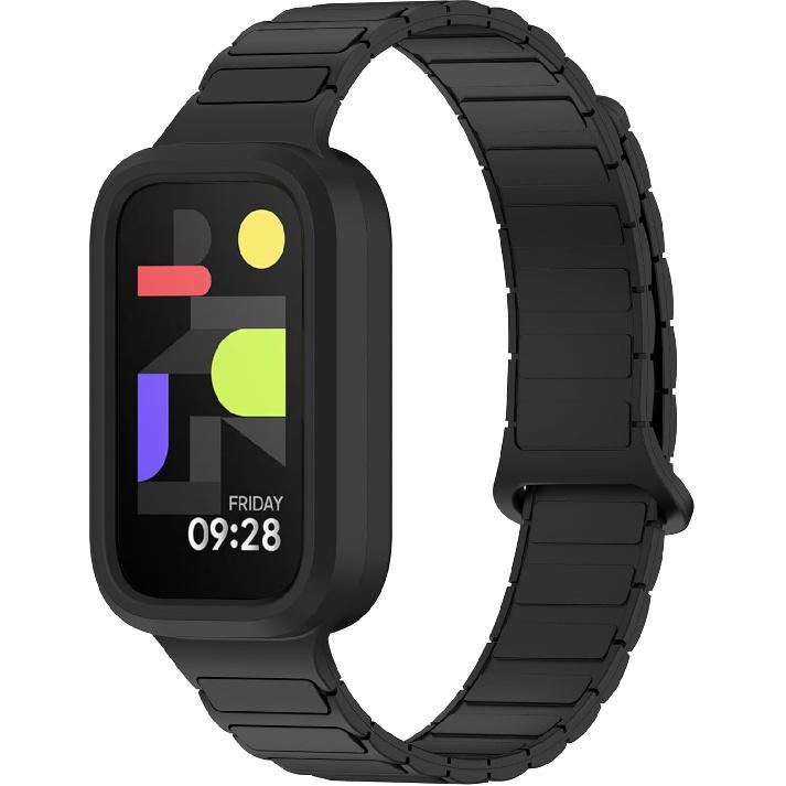 2 Pack Bands Compatible with Xiaomi Smart Band 9 Active Band for Men and Women,Adjuseable Magnetic Sport Silicone Replacement Strap for Xiaomi Smart