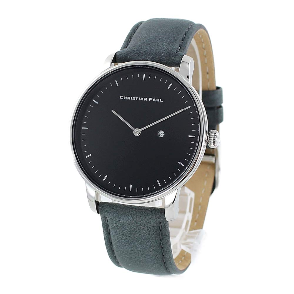 

Christian Paul and Black Dial Gray Leather 181CBS4029 Wristwatch [Christian Paul] Men s Women s [Used]