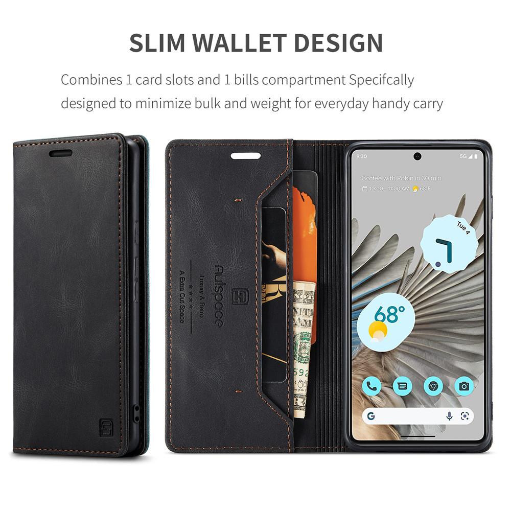 Luxury Genuine Leather Magnetic Wallet Flip Case for Google Pixel 7 6 Pro Card Slot Stand Shockproof Foldable Holder Full Protection Cover