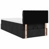 Ottoman Bed with Mattress Black 90x200 Cm Fabric