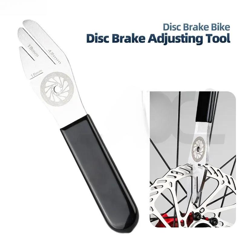 Bike Disc Brake Rotor Alignment Truing Tools Mountain Bicycle Disc Flattening Correction Wrench Stainless Steel Tool