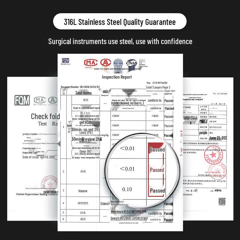 MAXCOOK 316L Stainless Steel Kids Spoon Set