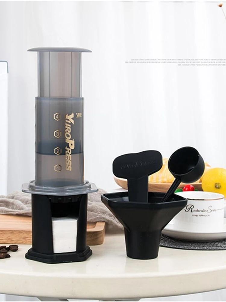 Portable French Press Coffee Maker, Hand-Pressed Coffee Machine, Italian French Press, Manual Coffee Maker, Reusable Water Filter Pot Accessories