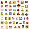 10/30/50/100pcs Cartoon Danger Banning Signs Warning Stickers Funny Graffiti Sticker Skateboard Phone Guitar Cool Decals Packing