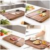 Acacia Wood Double-Sided Grooved Chopping and Cutting Board for Kitchen Use