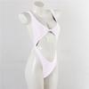 Women's Swimsuit Solid Color One Piece Swimsuit Bikini Sexy Push Up Cutout Brazilian Beachwear