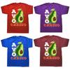 Avocardio Avocado Exercise Running Funny Cute Printed T Shirts Men Breathable Tees Summer Cotton Tshirt Hip Hop Loose TShirt