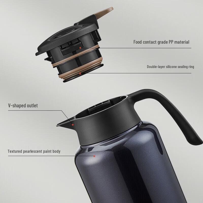 Supor 316L Stainless Steel Insulated Tea Pot