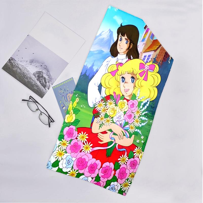 Candy Candy Fashion Beach Towel: Ideal for Summer Adventures Soft, absorbent and quick drying suitable for swimming and bathing
